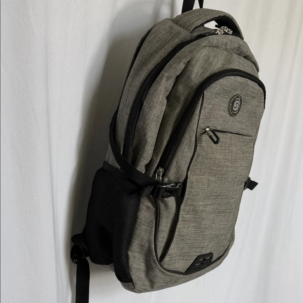 NEW Soldier Knife Anti Theft Laptop Travel Backpack Grey Large Combination Lock